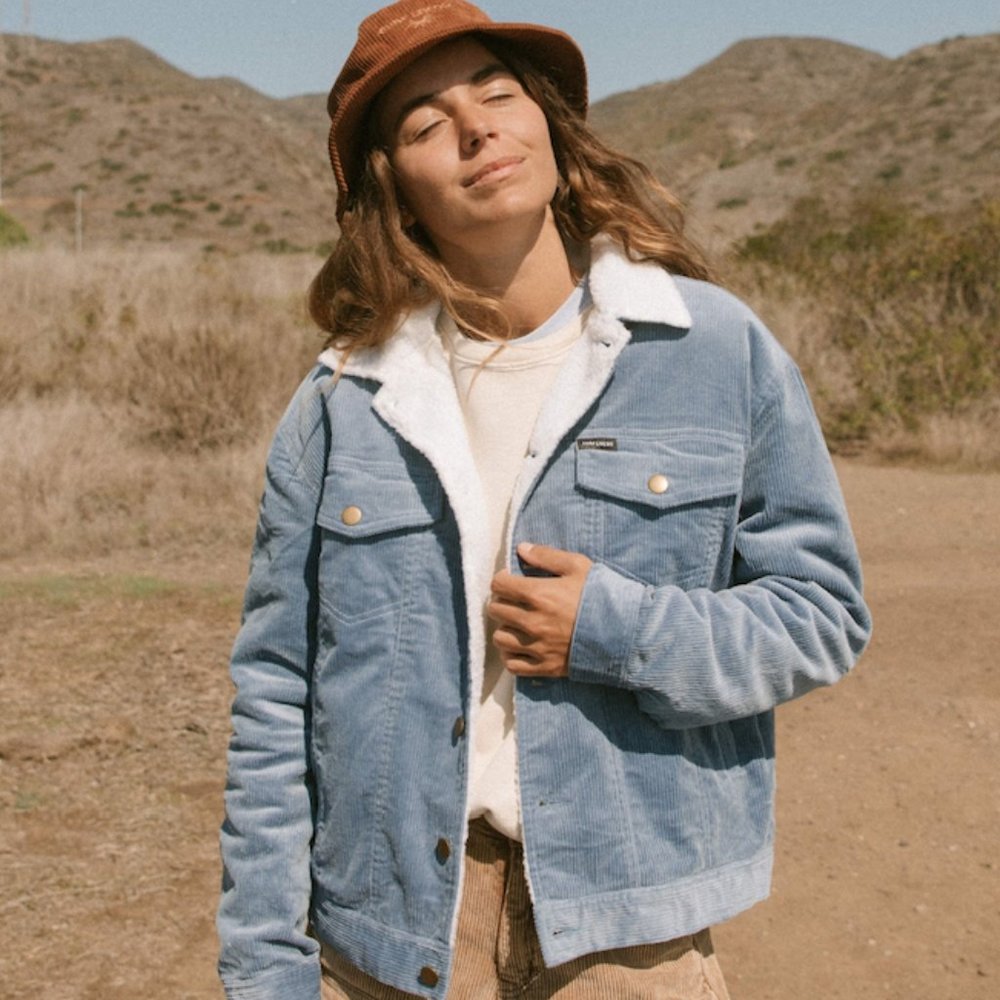 CORDUROY JACKET - BLUE